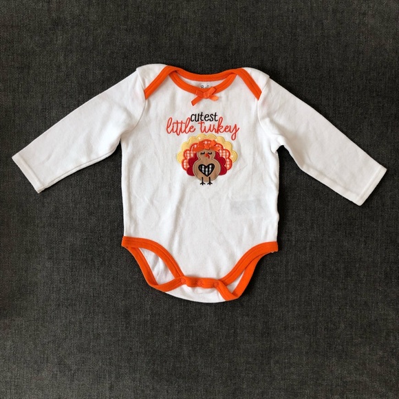 Baby Essentials Other - Cutest little turkey long-sleeved onesie